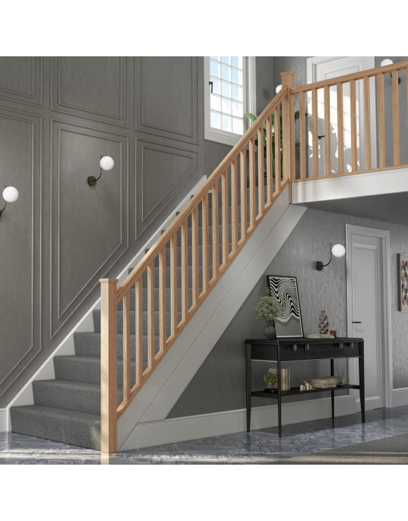 Plain Square Stair &amp; Landing Balustrade Kit image