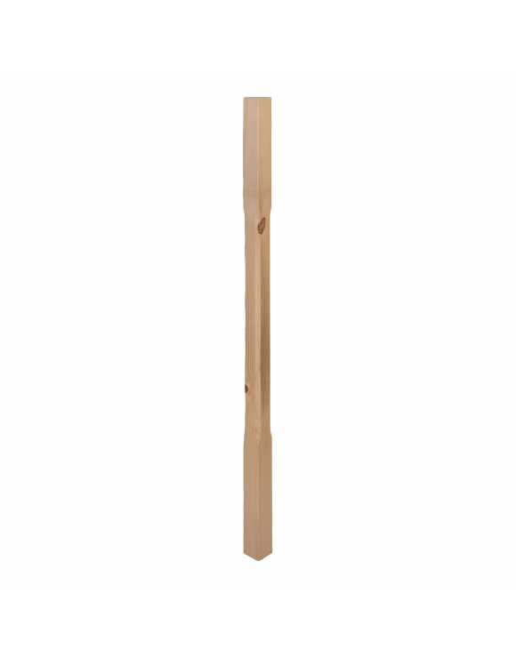 Pine 41mm Stop Chamfered Stair Spindle image