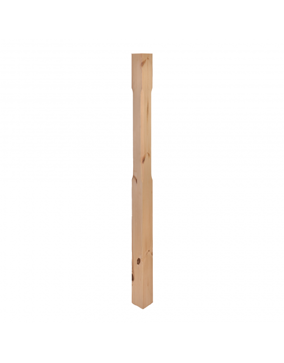 90mm Stop Chamfered Complete Newel Post image