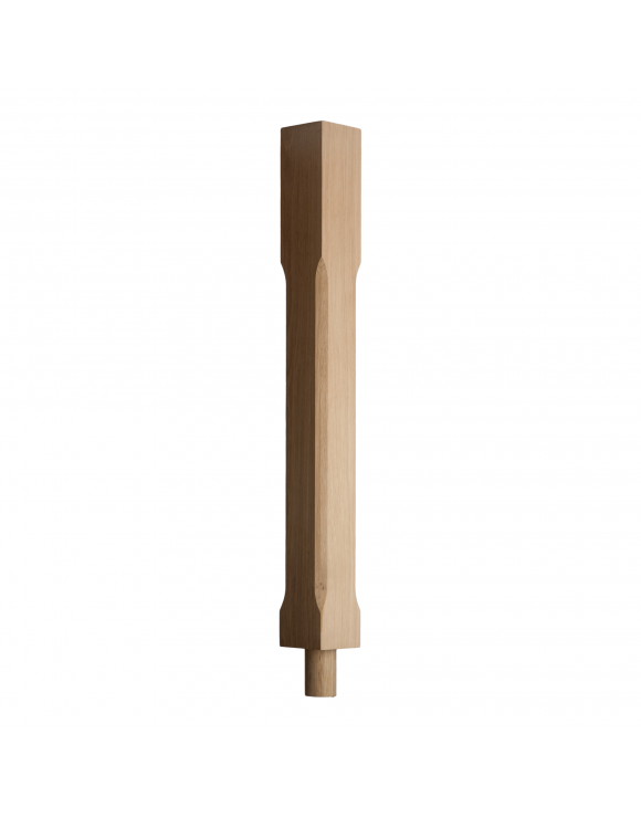 90mm Stop Chamfered Newel Post with Spigot Dowel image