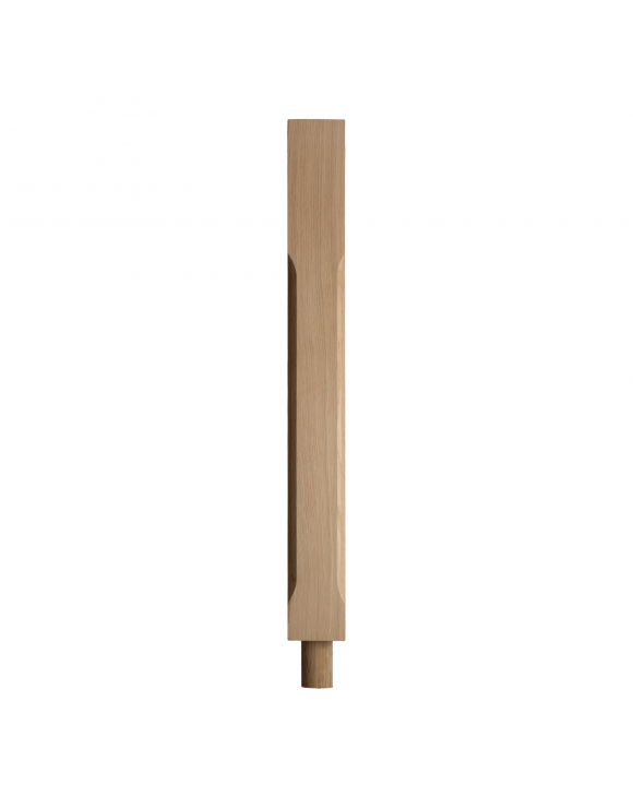 90mm Stop Chamfered Newel Post with Spigot Dowel image