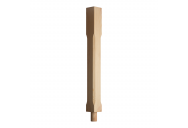 90mm Stop Chamfered Newel Post with Spigot Dowel