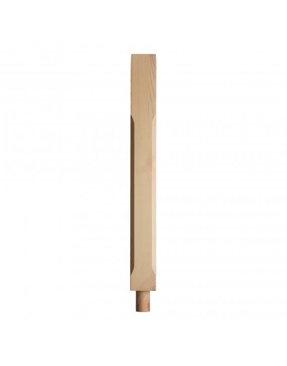 90mm Stop Chamfered Newel Post with Spigot Dowel image