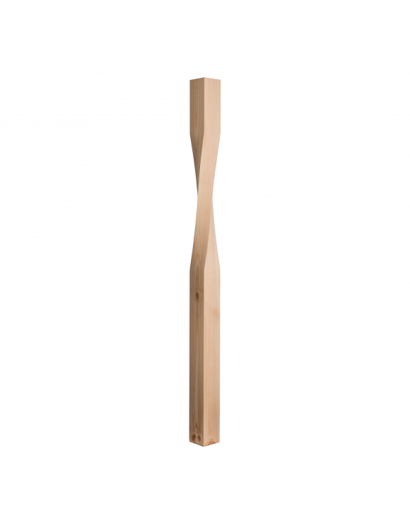 90mm Contemporary Twist Newel Post image