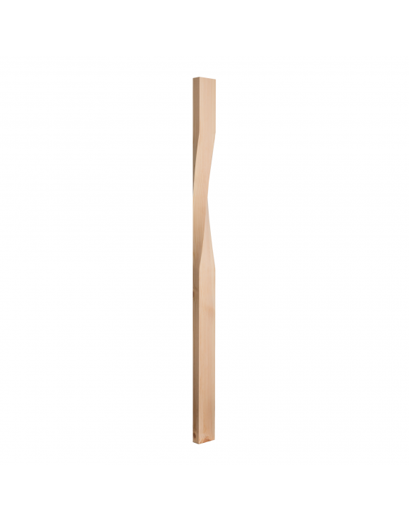 90mm Contemporary Twist Newel Post image