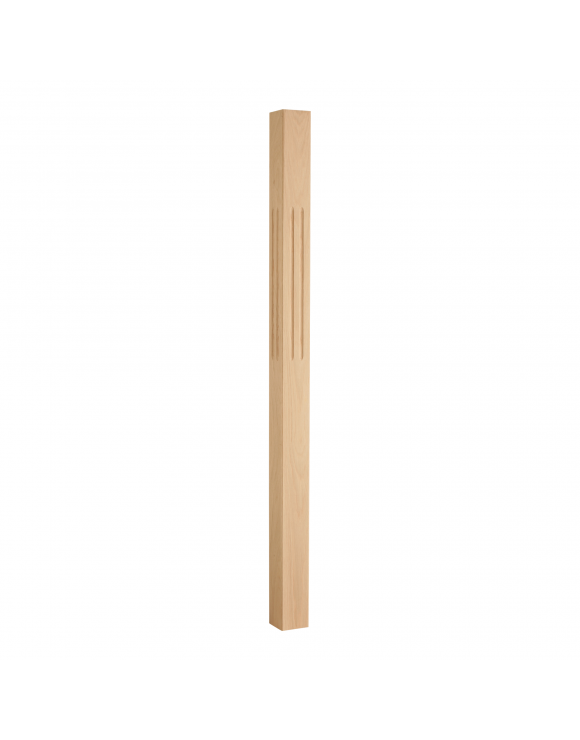 90mm Square Double Fluted Newel Post 1500mm image