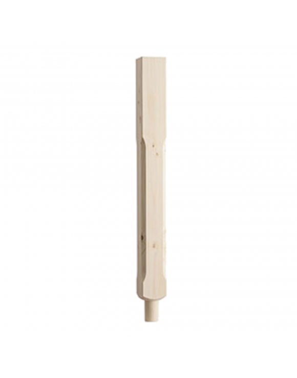 90mm Stop Chamfered Newel Post with Spigot Dowel image