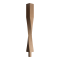 90mm Contemporary Twist Newel Post with Spigot Dowel image