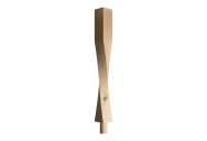 90mm Contemporary Twist Newel Post with Spigot Dowel