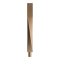 90mm Contemporary Twist Newel Post with Spigot Dowel image