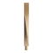 90mm Contemporary Twist Newel Post with Spigot Dowel image