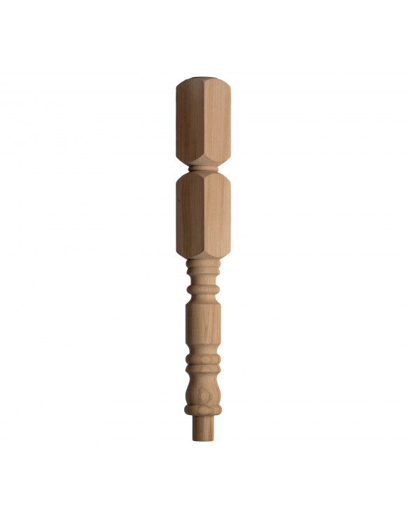 90mm Classic Rolling Pin Newel Post with Spigot image