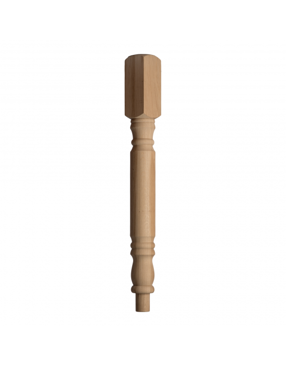 90mm Classic Rolling Pin Newel Post with Spigot image