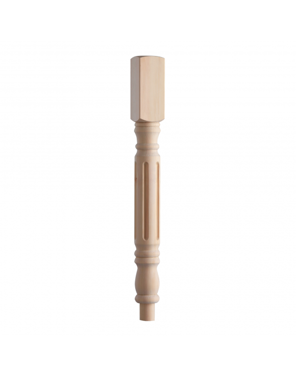 90mm Fluted Rolling Pin Spigot Newel Post image