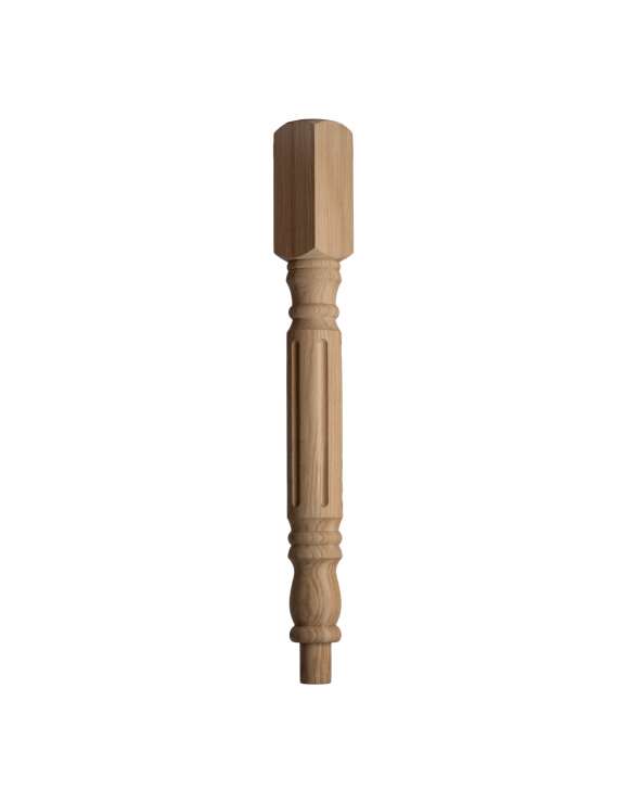 90mm Fluted Rolling Pin Spigot Newel Post image