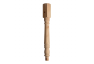 90mm Classic Fluted Newel Post with Spigot Dowel