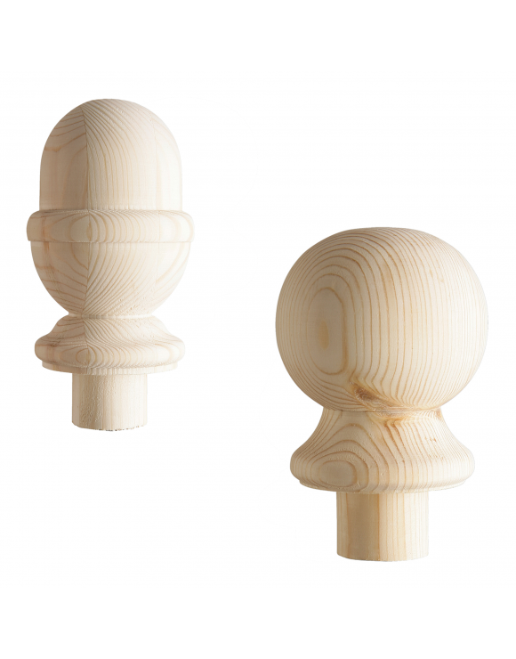 90mm Ball and Acorn Newel Caps image