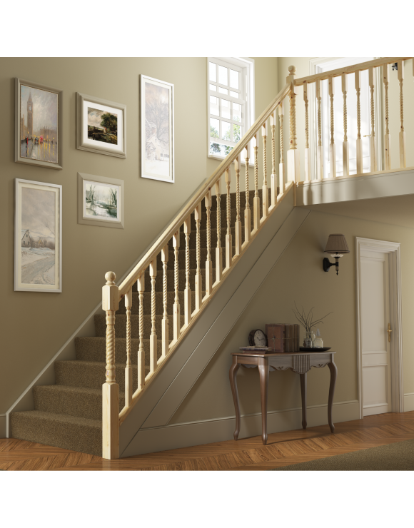 Barley Twist Stair &amp; Landing Balustrade Kit image