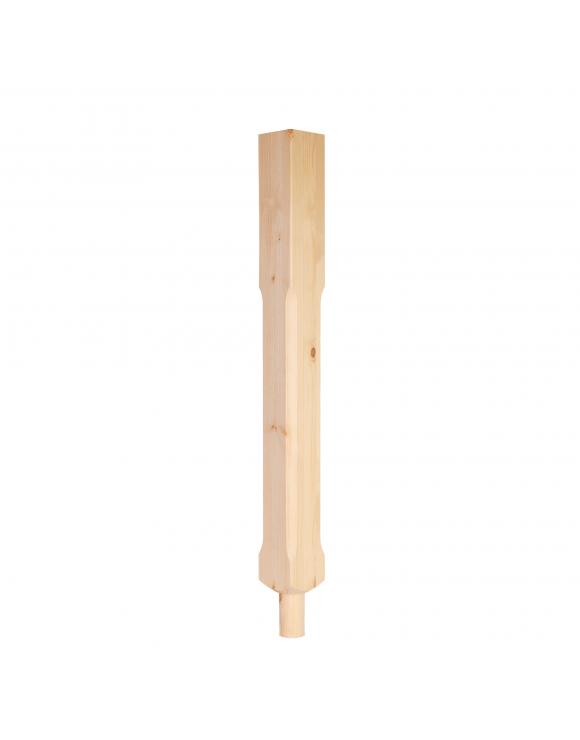 90mm Stop Chamfered Newel Post with Spigot Dowel image