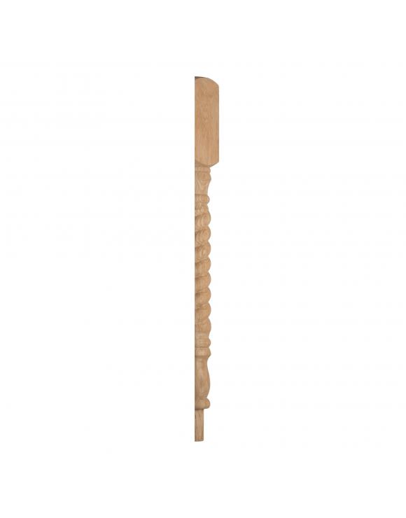 90mm Twisted Rolling Pin Newel Post with Spigot Dowel image