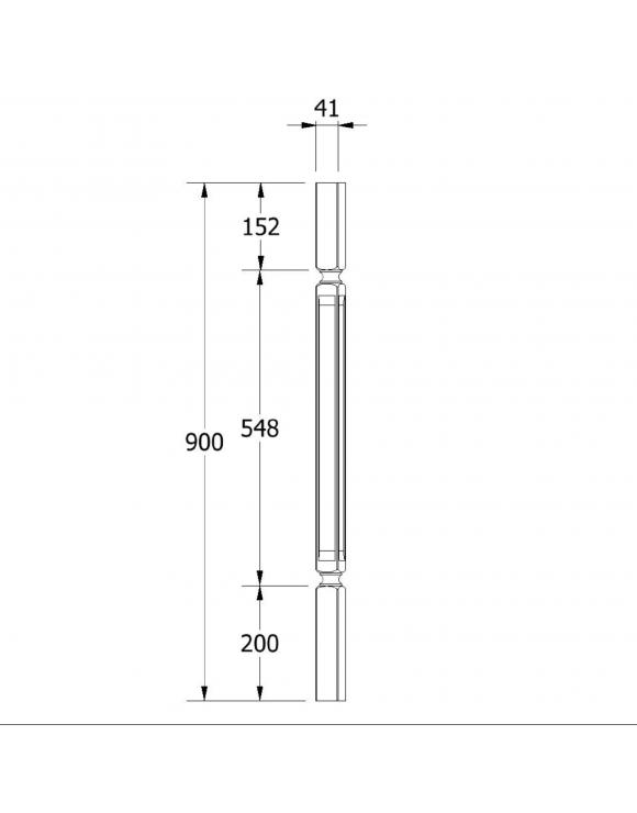 41mm Regency Square Rebated Spindle image