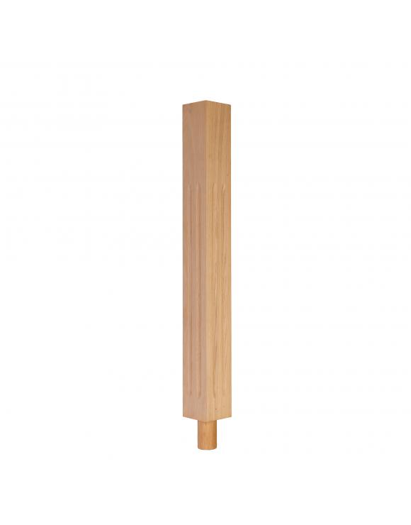 Square Double Fluted Newel Post with Spigot Dowel image