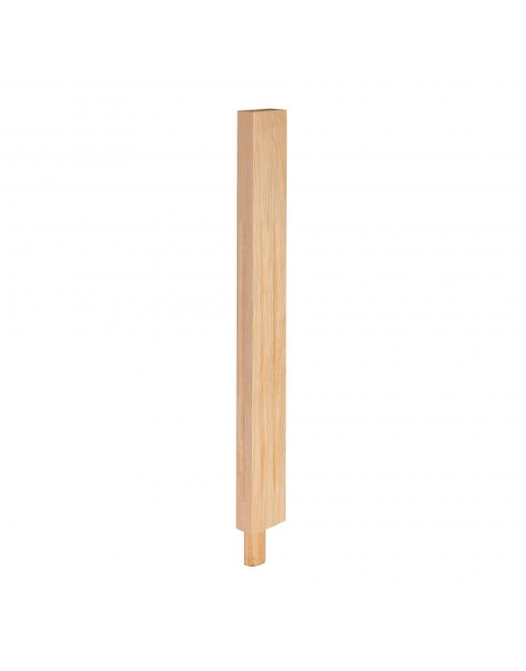 Square Double Fluted Newel Post with Spigot Dowel image