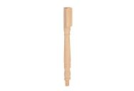 Pine 90mm Turned Colonial Half Newel Post with Spigot Dowel