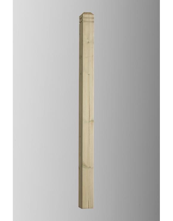 Chamfered and Beaded Decking Newel 1250mm image