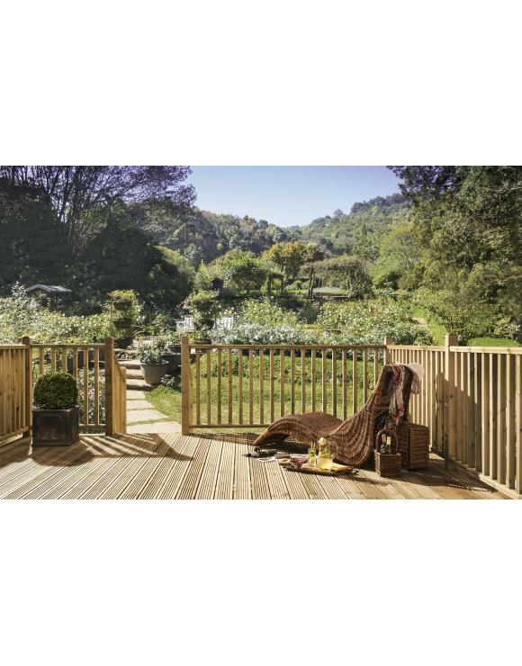 Treated Softwood 41mm Square Timber Decking Spindles image