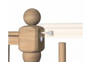 Slip Fix Handrail to Newel Post Fixing Kit Zip Bolt 