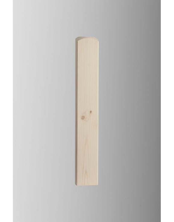 Pine 90mm HALF Newel Base Select image