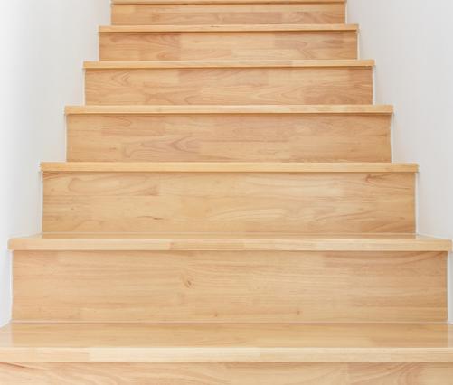 Oak stairs and a great example of stair nosing.