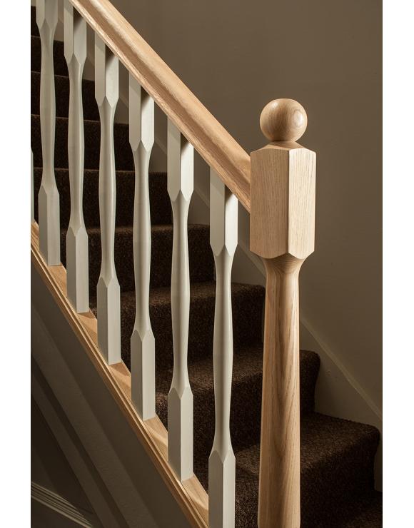 Slender Quays Newel Post Ball Cap Select Timber and Type image